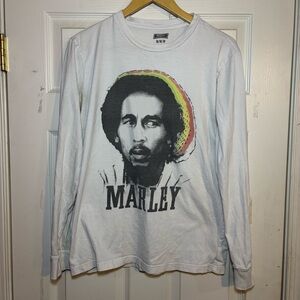 Marley Graphic Long Sleeve Tee - White